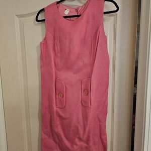 Elegant Pink Sleeveless Dress